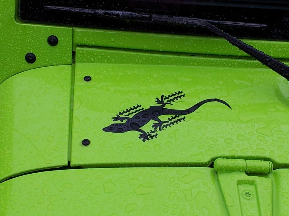 2-Jeep Gecko Wrangler Rubicon CJ TJ YJ JK XJ Decalcomania in vinile