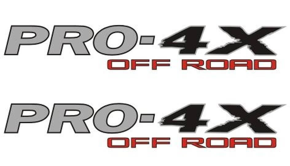 Coppia di adesivi laterali in vinile PRO-4X Off Road per Nissan Titan
