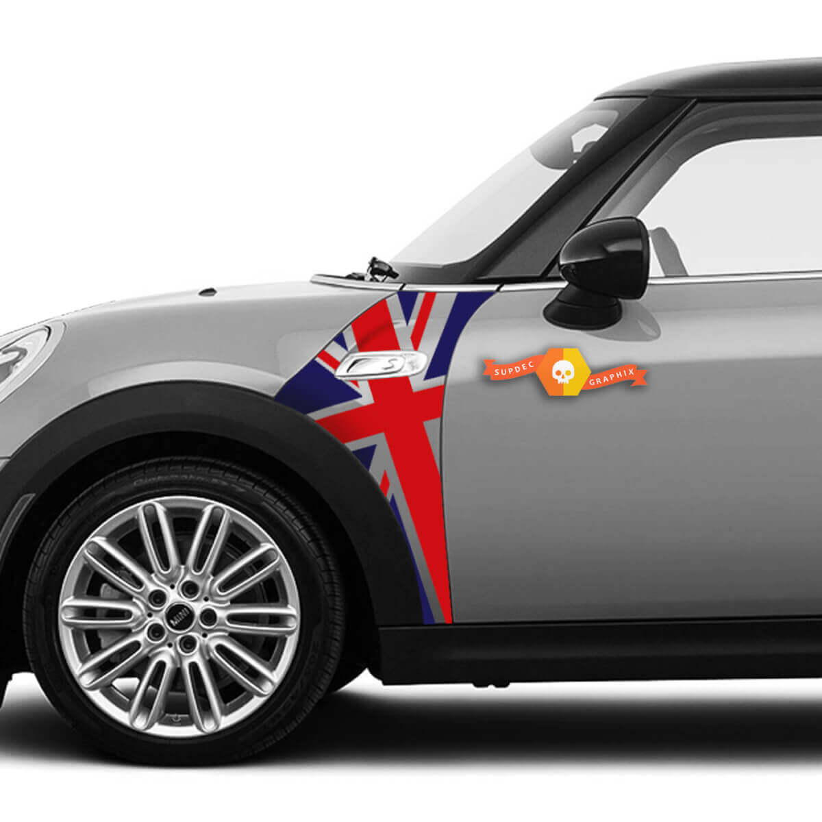 Set di decalcomanie per parafango pannello A Union Jack per MINI Cooper S