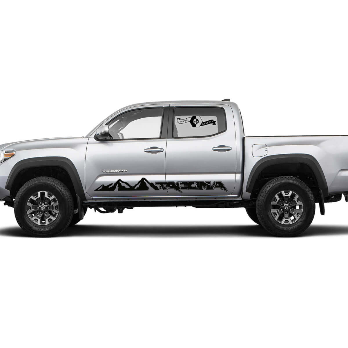 Coppia strisce per Tacoma Side Rocker Mountains power truck Style Panel Vinyl Stickers Decal adatta per Toyota Tacoma
