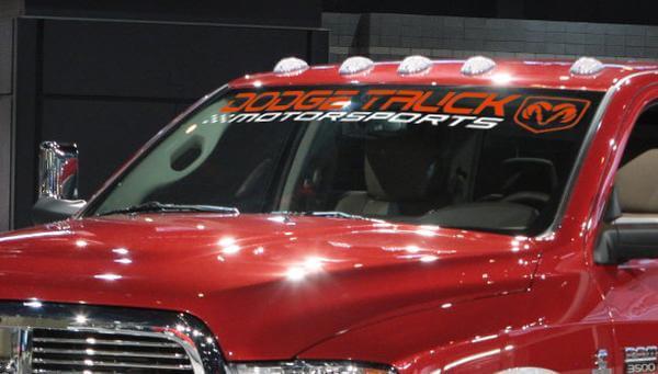 DODGE TRUCK MOTORSPORTS RAM 3500 1500 2500 Adesivi parabrezza