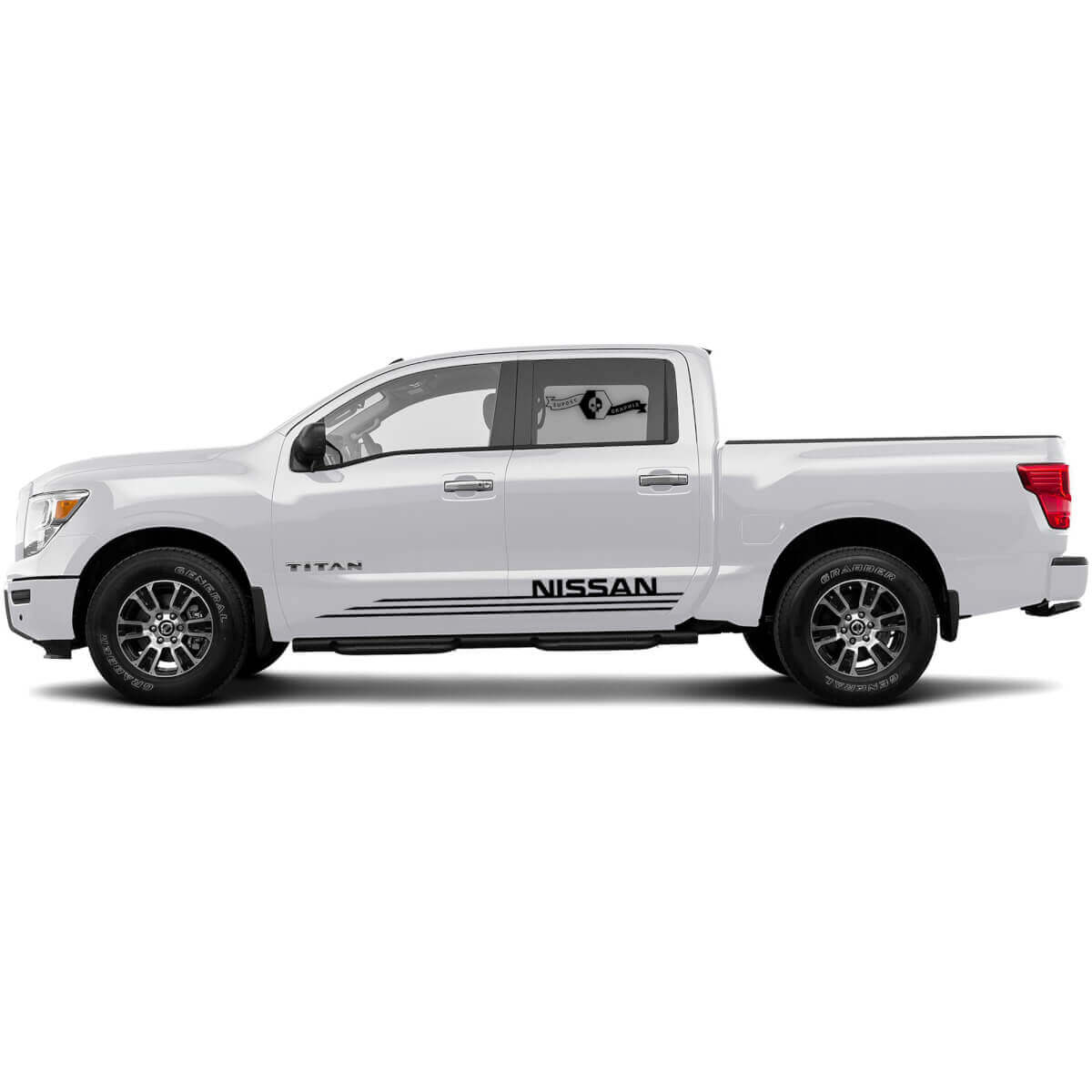 Coppia Adesivo Nissan Decal Strobe Line Rocker Panel Stripe Sticker Side Stripe Kit Per Nissan Titan Side Adesivi in Vinile
