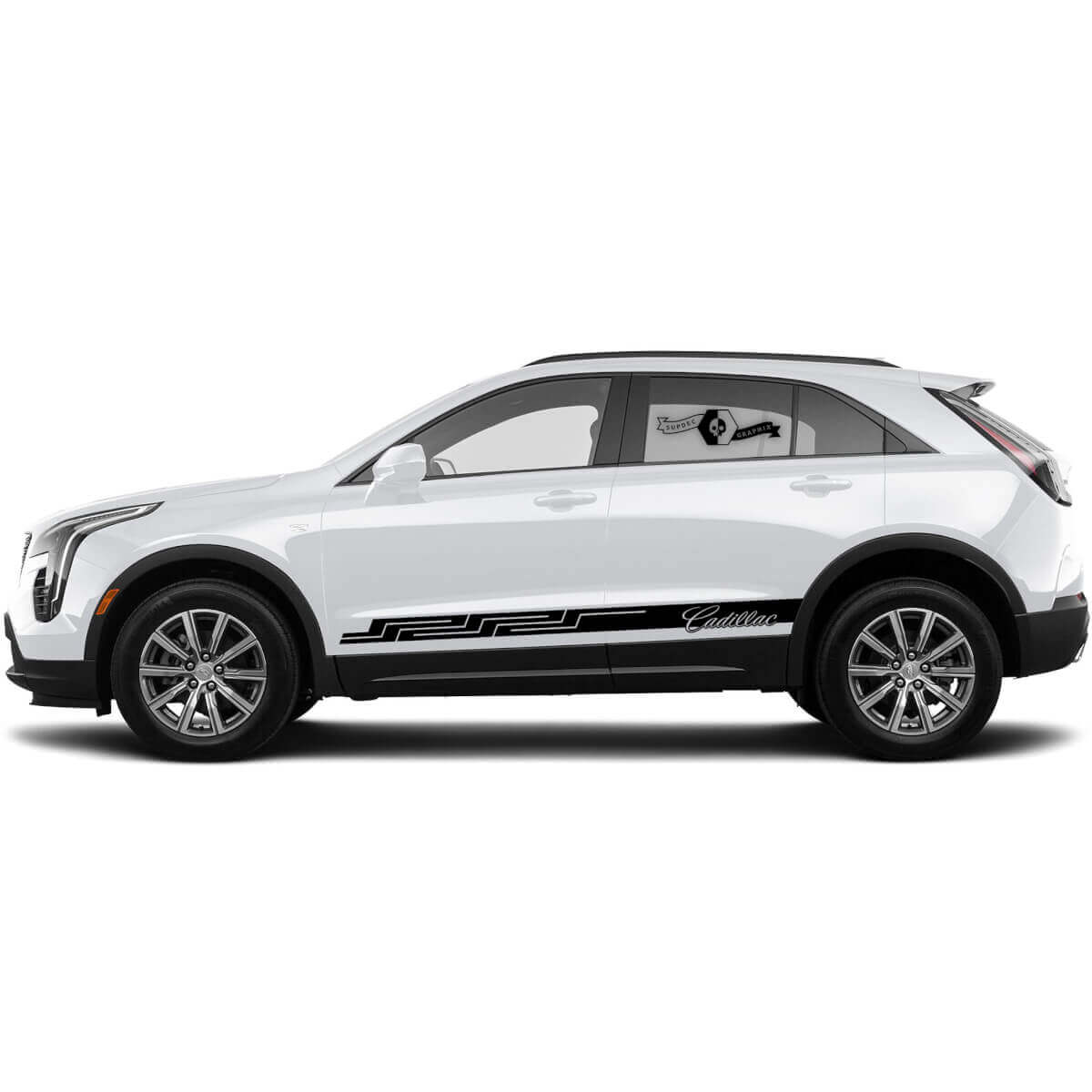 2 Nuovo Adesivo Righe Pattern Stripe per Cadillac XT4
