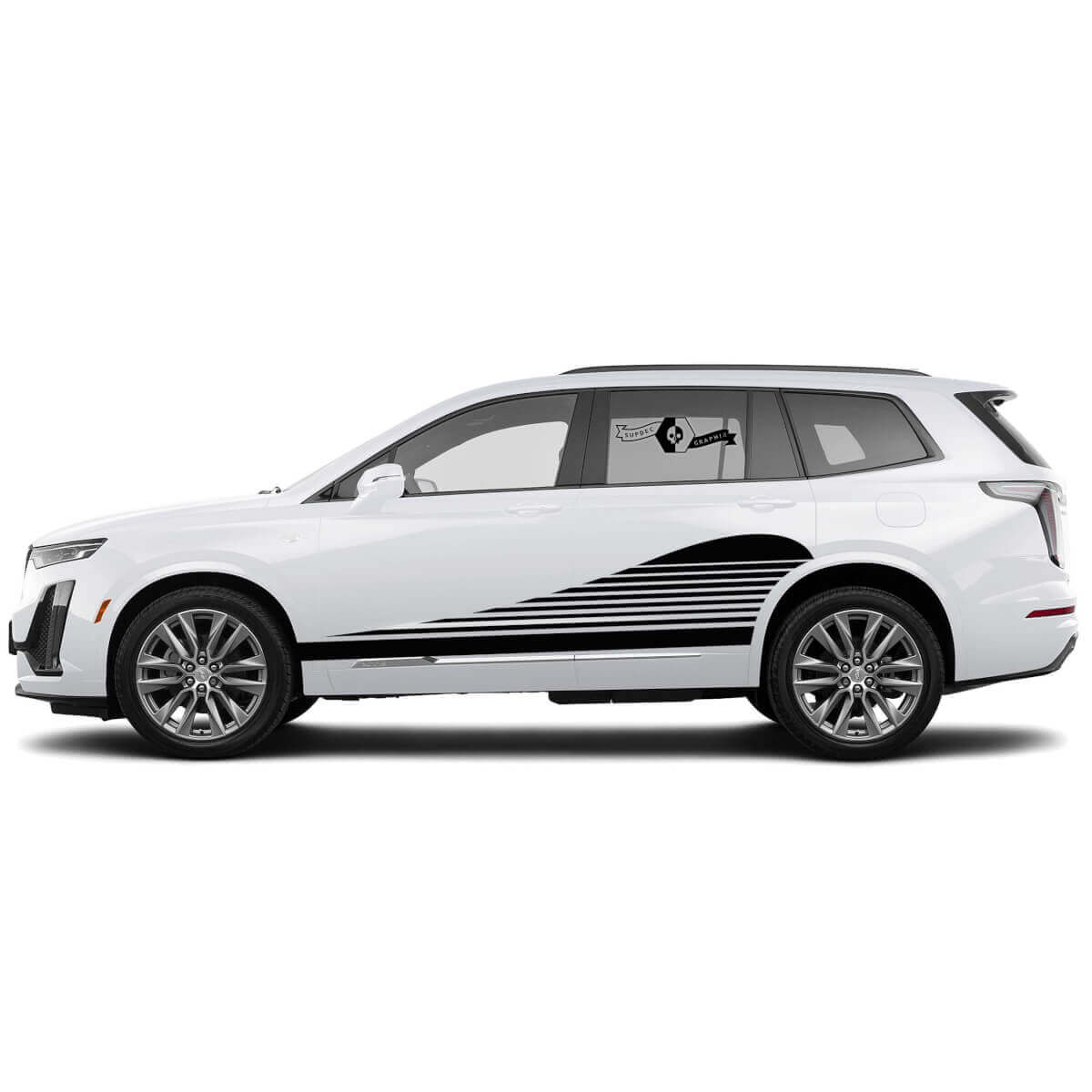 2 Nuovo Adesivo Rocker Panel Classico Estensione Linee Adesivo Sprobe Stripe per Cadillac XT6

