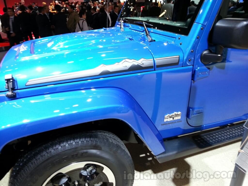 Set di adesivi in vinile per cofano versione Polar Edition per Jeep Wrangler 2014
