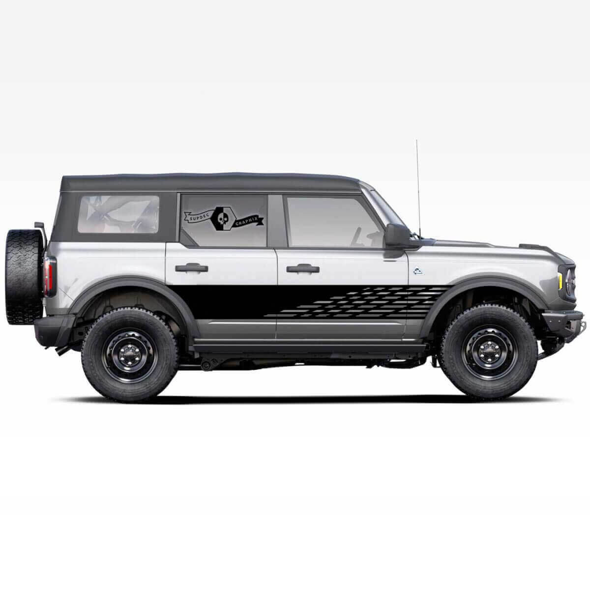 Adesivi per fascia laterale porta Stallion per Ford Bronco a 4 porte