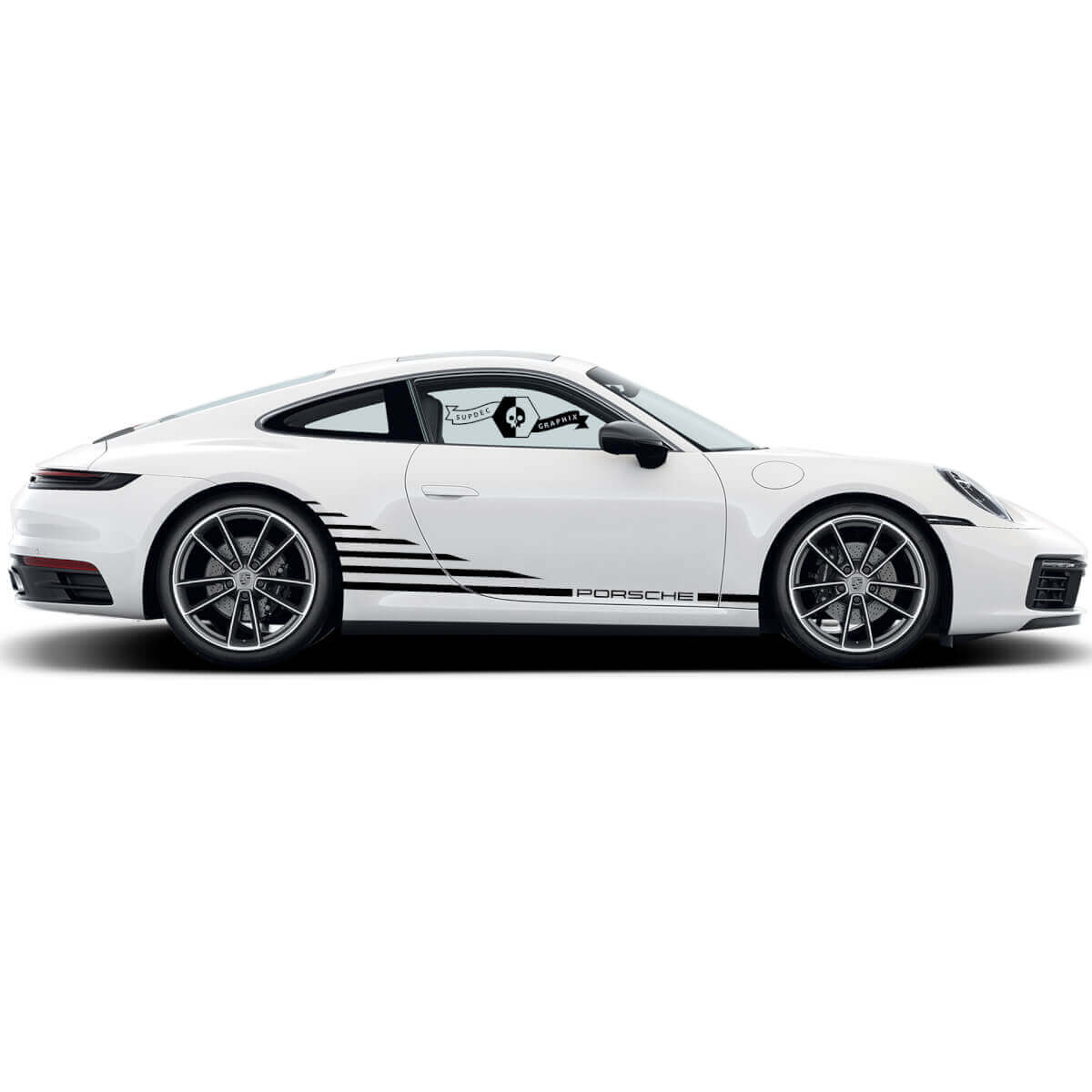 Kit Adesivi Vinilici Strisce Laterali Stile Carrera per Porsche 911