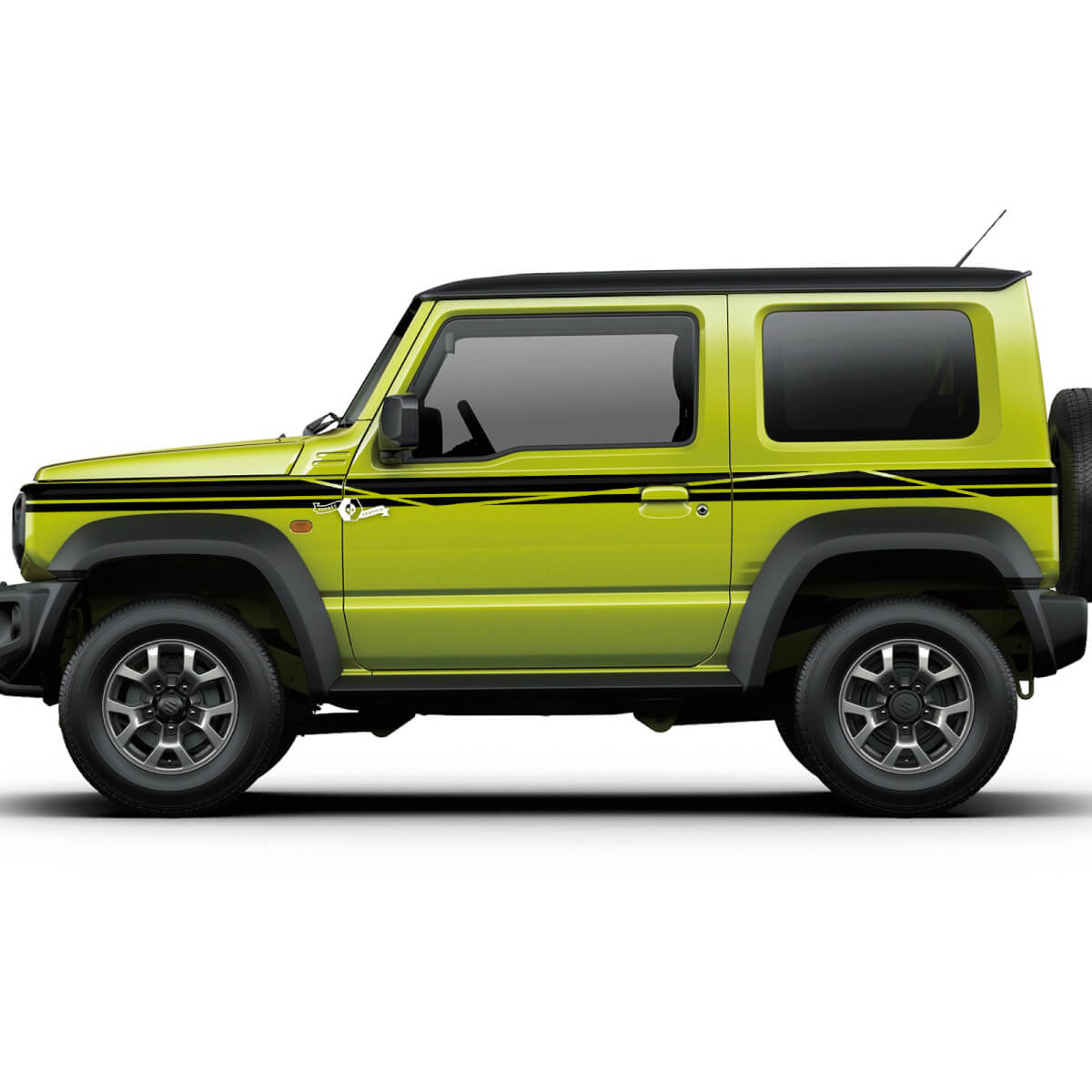 Suzuki JIMNY Grafica laterale Decalcomania per porte Adesivo Linee logo 3
