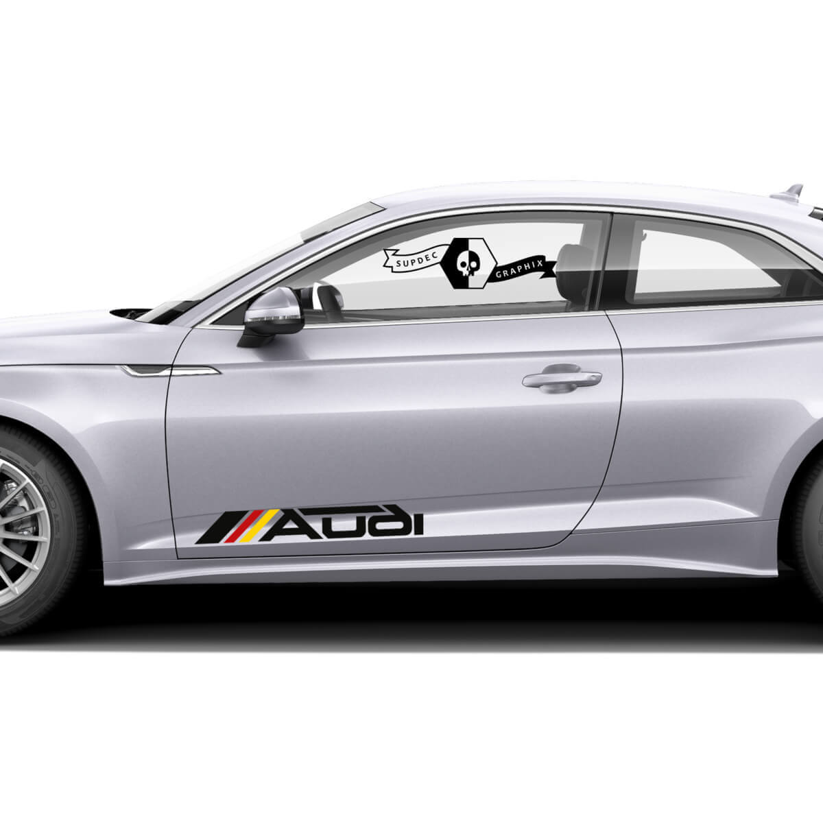 Adesivo in vinile colorato per auto da corsa Audi Sport 2
