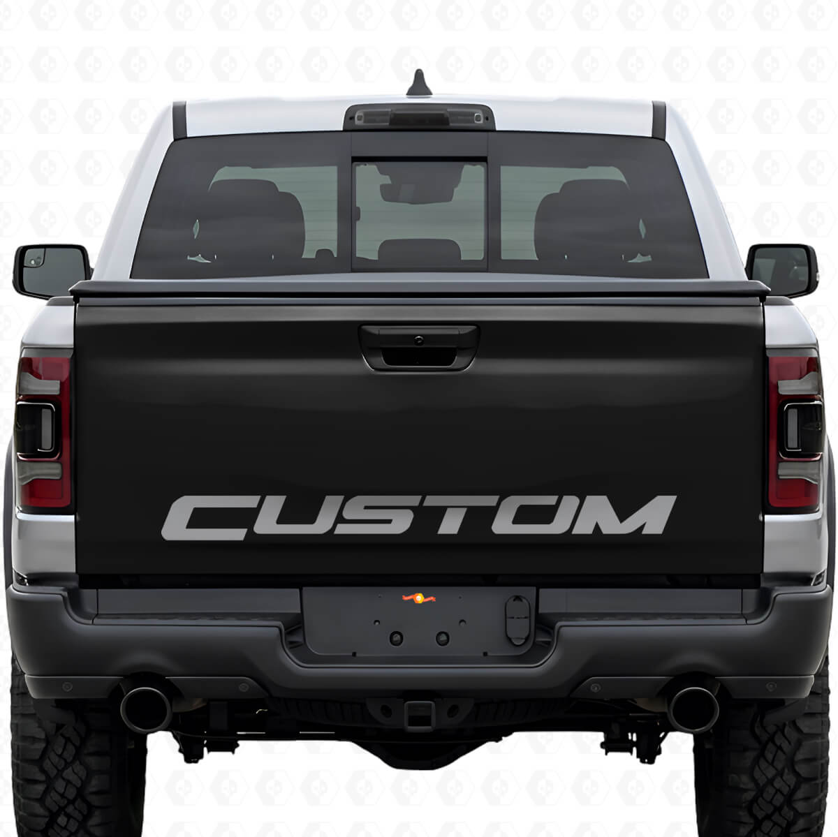 Adesivo in Vinile Nero per Personalizzazione Lettere del Portellone per Dodge Ram Rebel