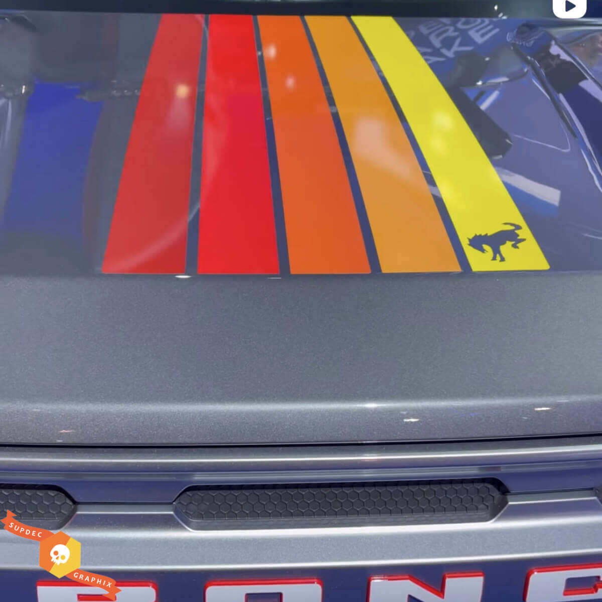 Fasce cofano Adesivi Portiere Stickers per Musclecar horse 2021
