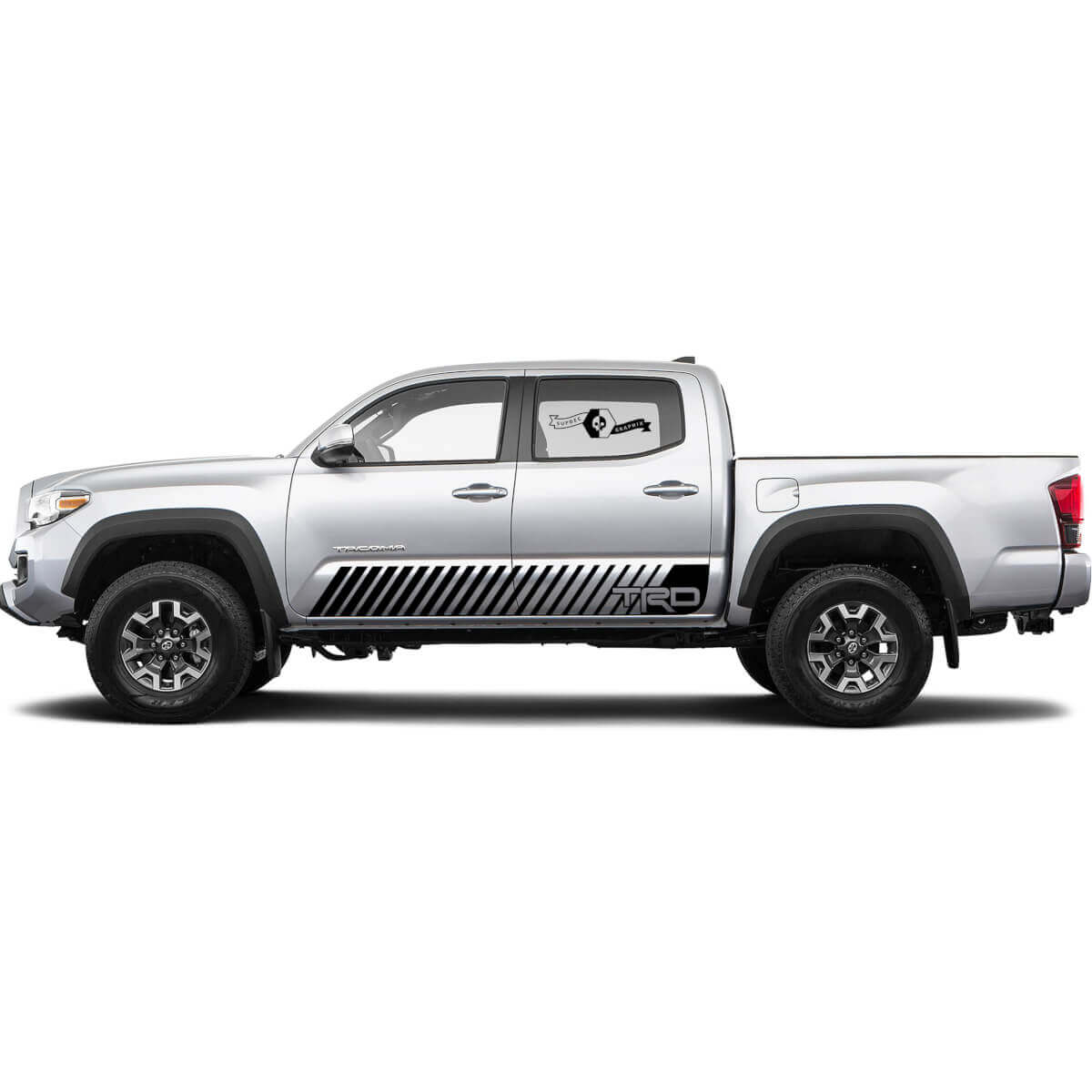2 Kit adesivi Decal per Toyota Trd Tacoma Stripe Wrap Porte Rocker Panel Adesivo Grafico
