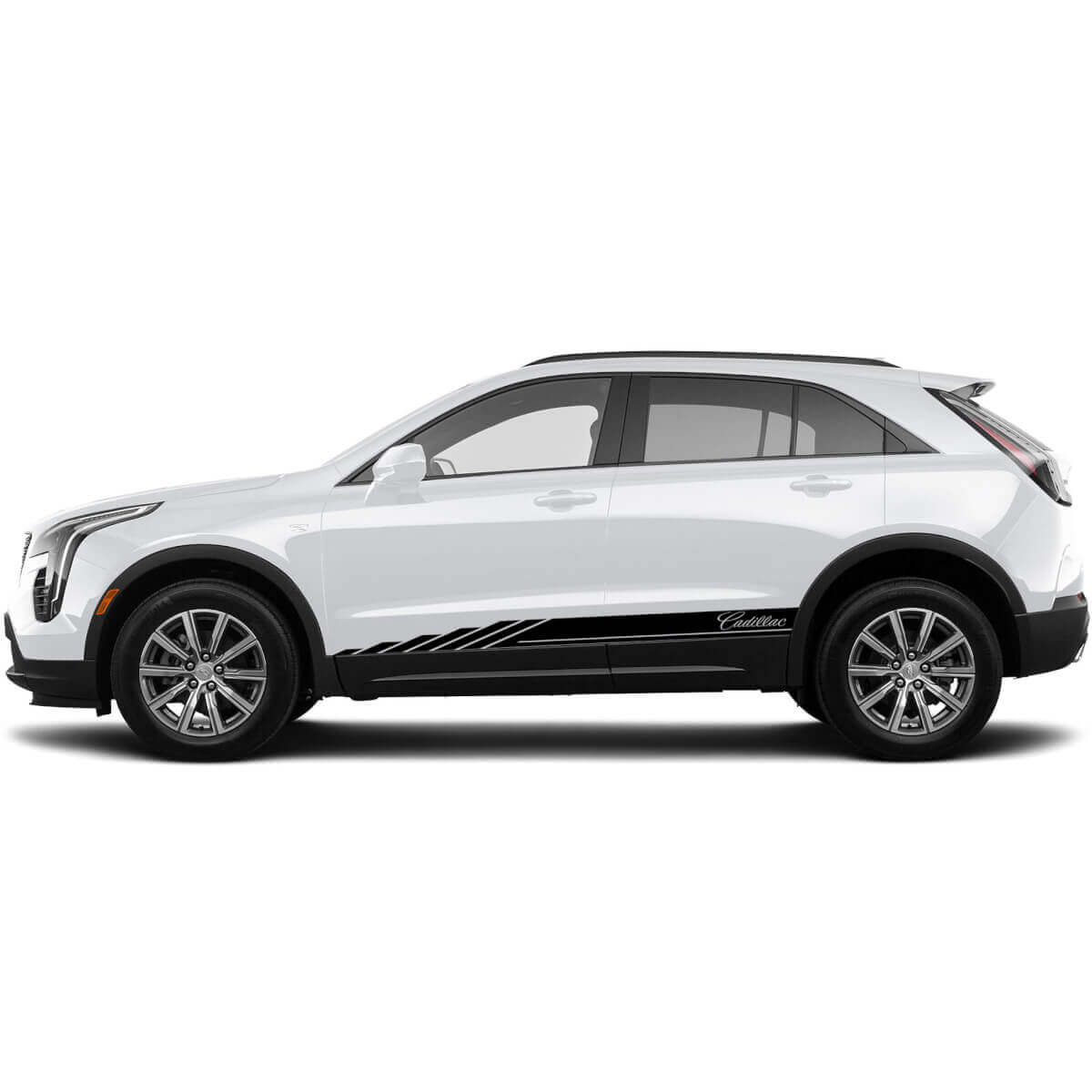 2 Nuove strisce adesive per pannelli laterali per Cadillac XT4 Stage
