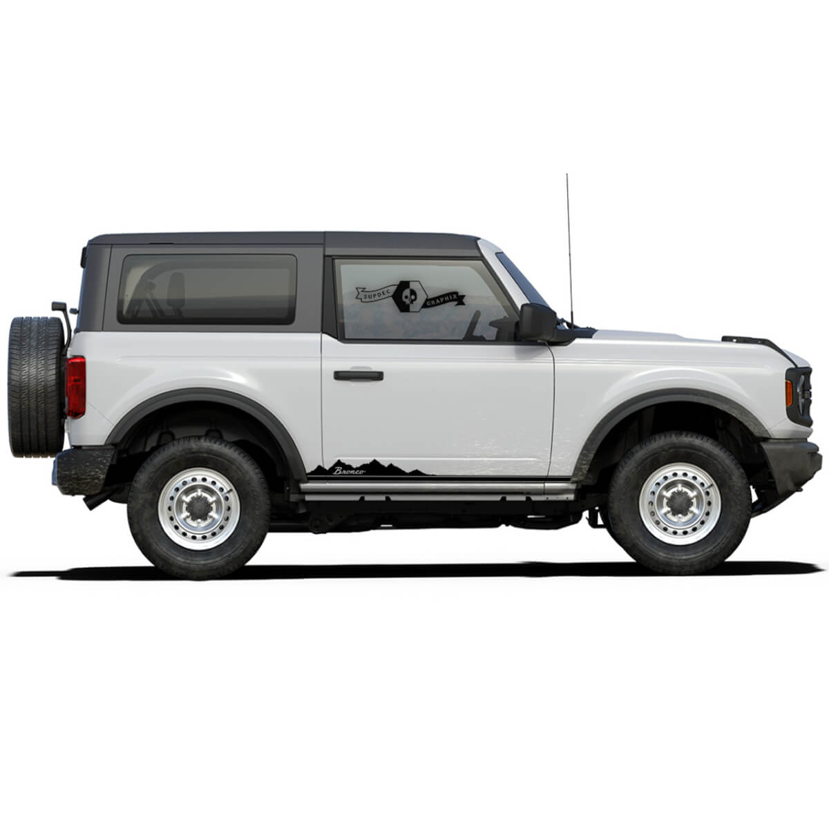 Autoadesivi per decalcomanie a rocker rocker di montagne per Ford Bronco 2021 - Nuovo