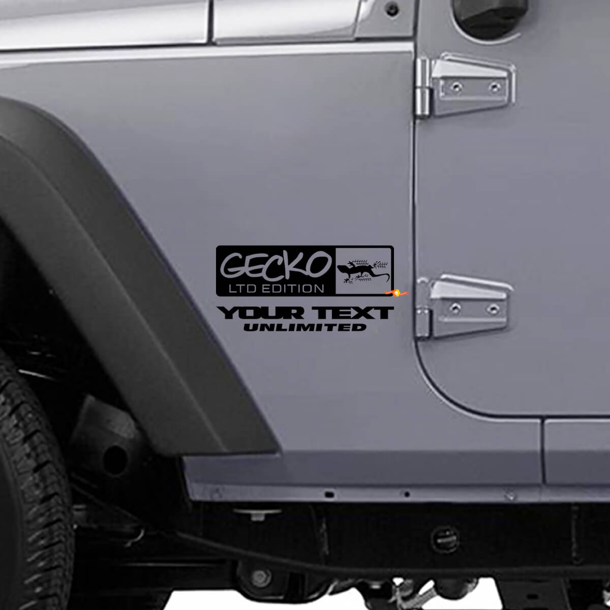 Adesivo Vinile Laterale Stile Gecko LTD per Jeep Wrangler Rubicon
