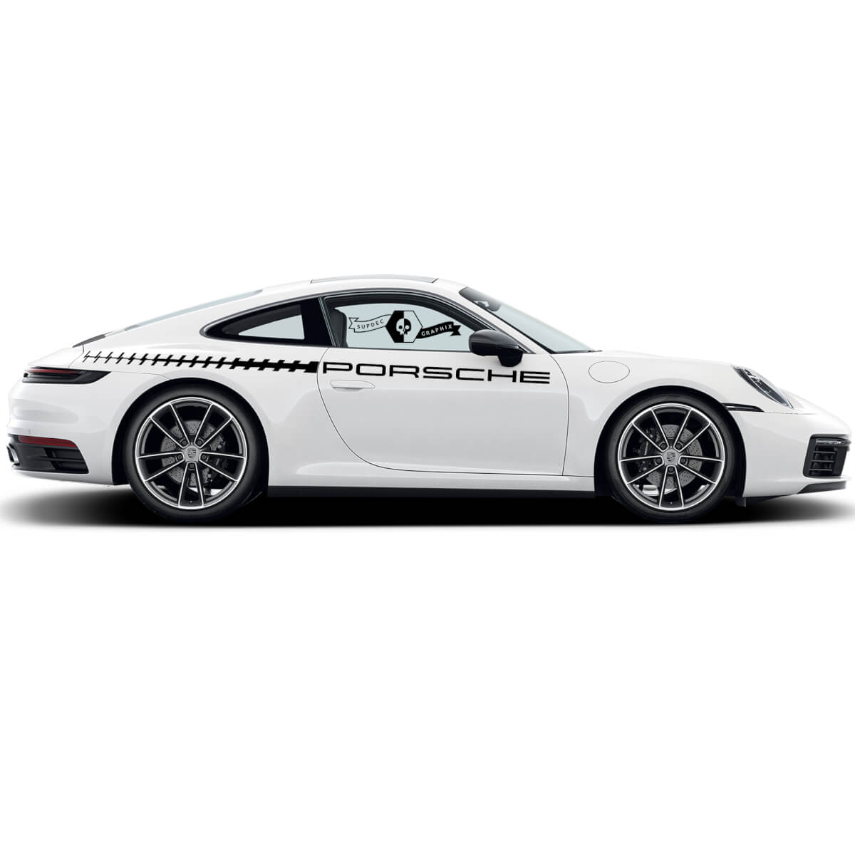 2 Porsche 911 Porsche Carrera Porta Decalcomanie laterali contorno strisce laterali