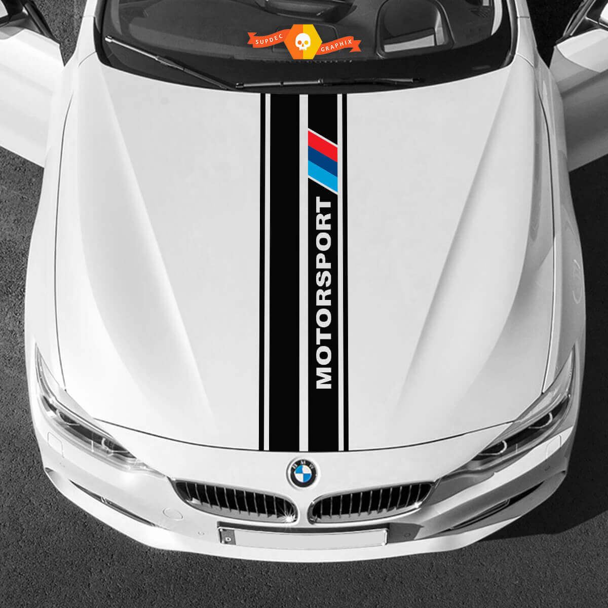 Adesivi in vinile Stickers grafici cofano bmw al centro BMW motorsport 2022
