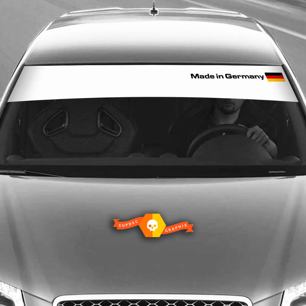 Adesivi grafici per decalcomanie in vinile Laterale Audi Sunstrip Germania Bandiera Piccolo 2022
