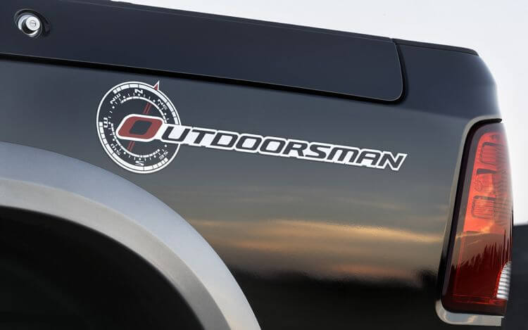 2 adesivi per decalcomanie in vinile dodge 2013-2020 ram 1500 outdoorsman