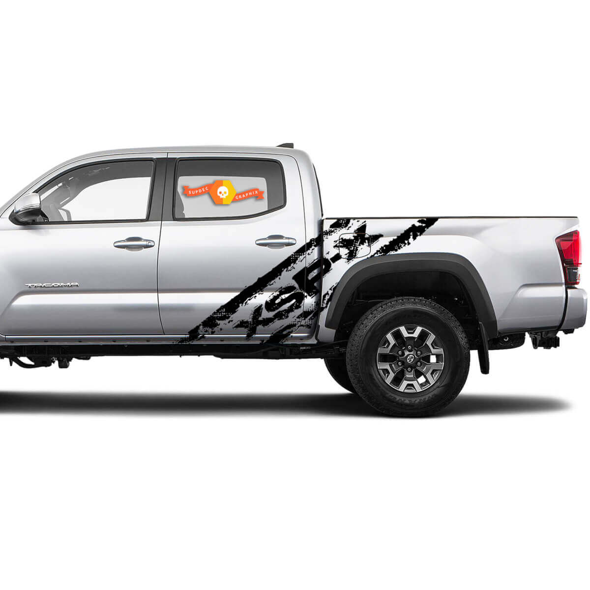 Kit Adesivi Laterali in Vinile Stile Invecchiato XSP-X per Toyota Tacoma
