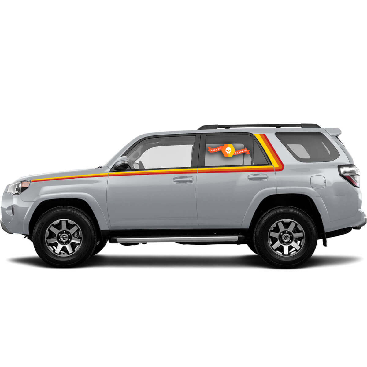 Kit di Adesivi in Vinile a Strisce Laterali Stile Vintage per Toyota 4Runner