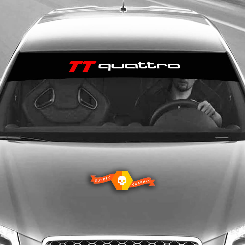 Decalcomanie in vinile adesivi grafici parabrezza TT Quattro Audi SunstrIp Racing 2022