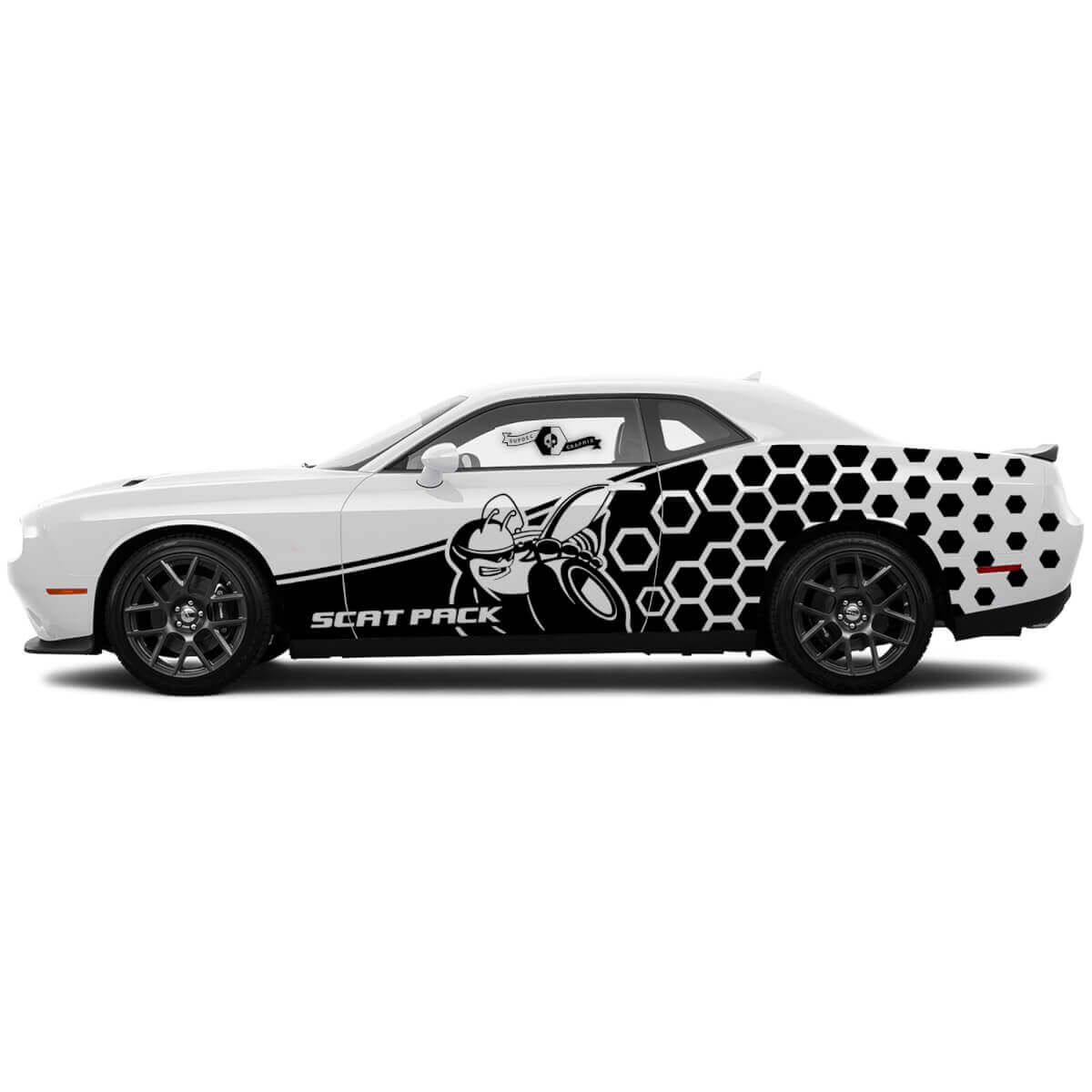 Kit Adesivi Laterali a Nido d'Ape Scat Pack per Dodge Charger Challenger