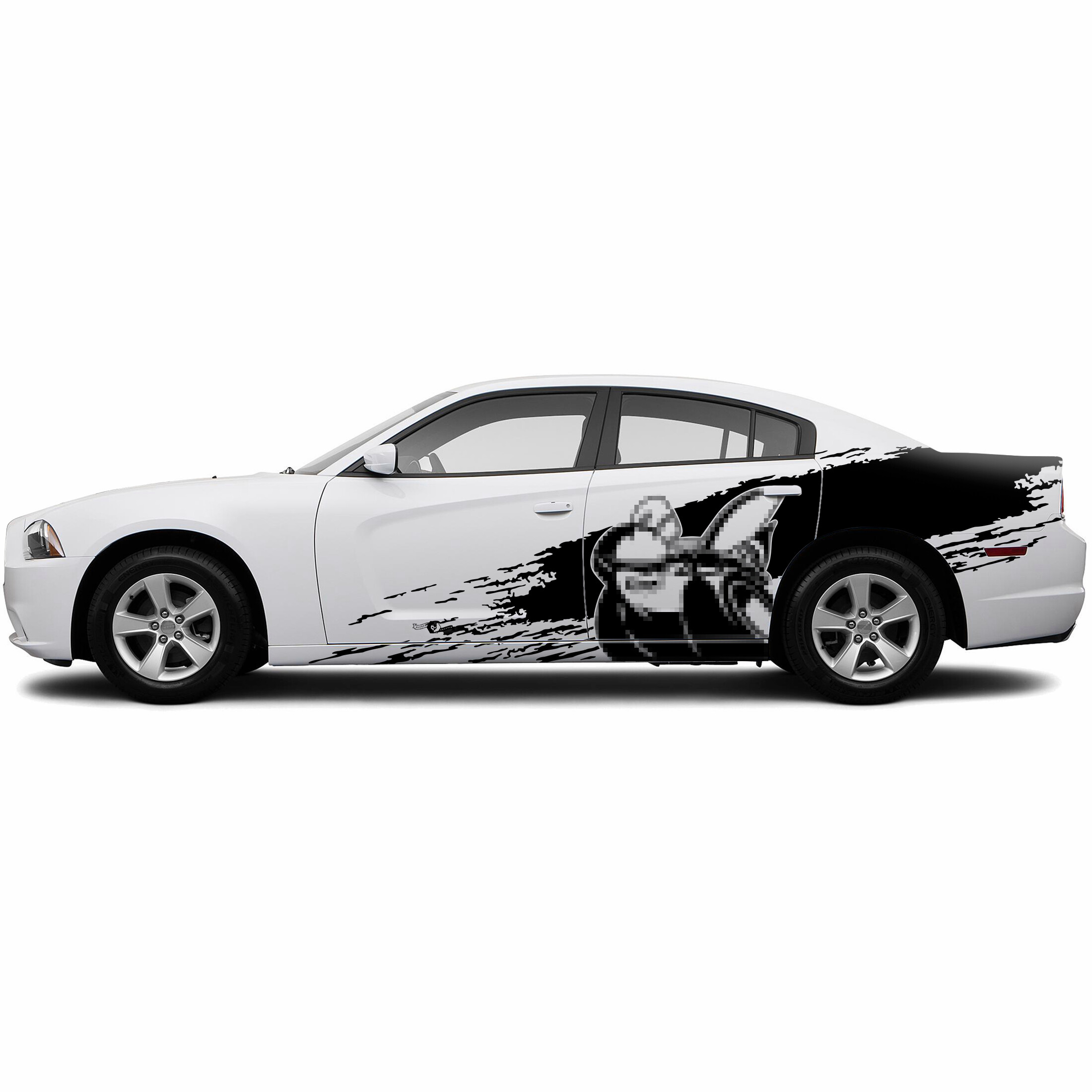 Adesivo in vinile laterale stile schizzi di fango Super Bee per Dodge Challenger