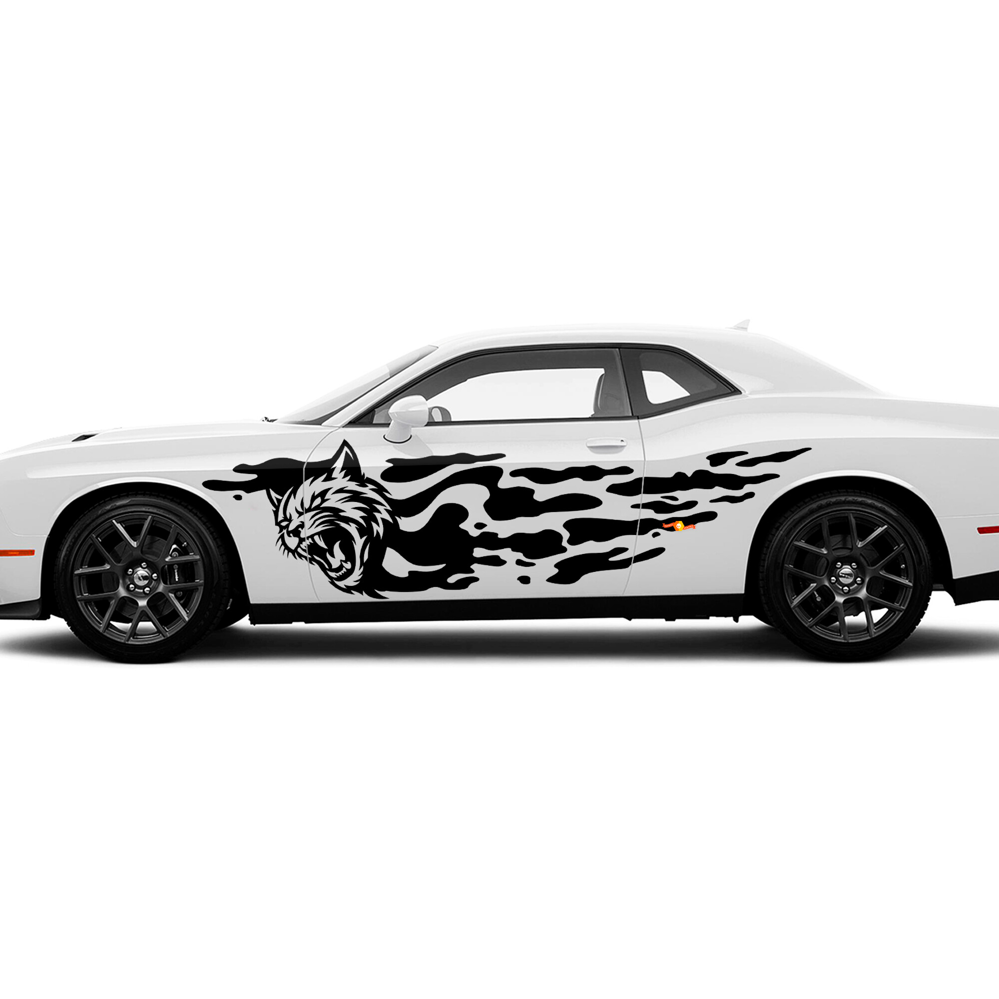 Adesivo Vinile Laterale Splash Fango Wildcat per Dodge Charger