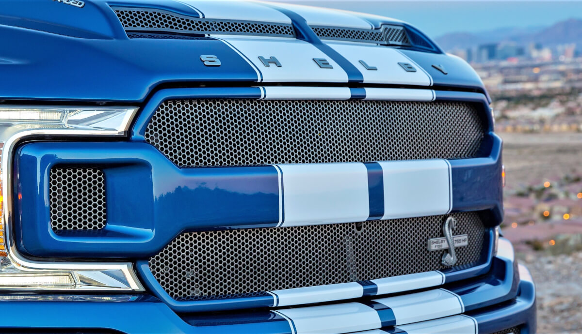 120in10inx2 strisce di corse a doppio rally per la Ford F-50 F-250 F-350 Kit di adesivo per decalcomanie in vinile