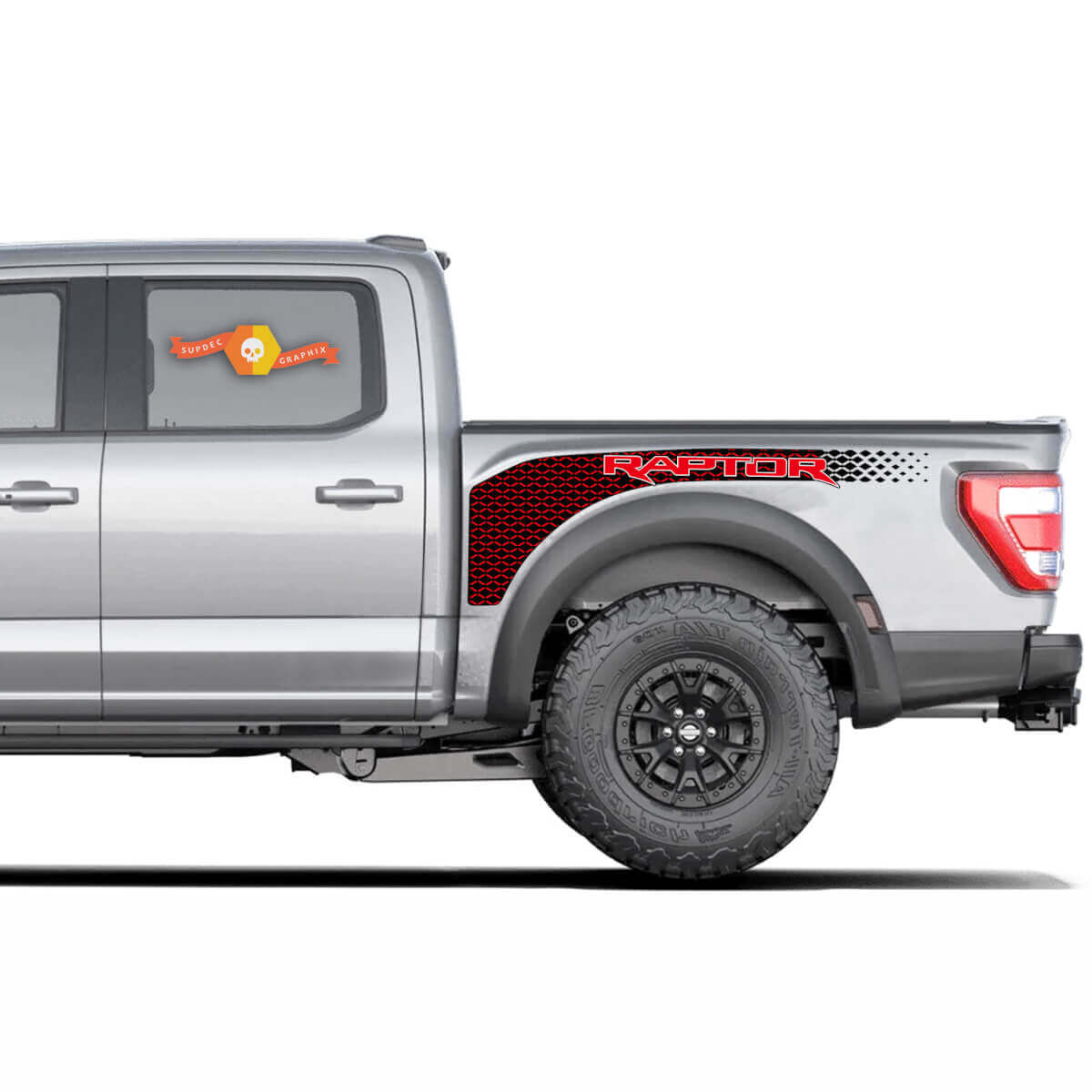 Kit di Adesivi Laterali Tracery Splash per Cassone in Vinile per Musclecar truck 2022