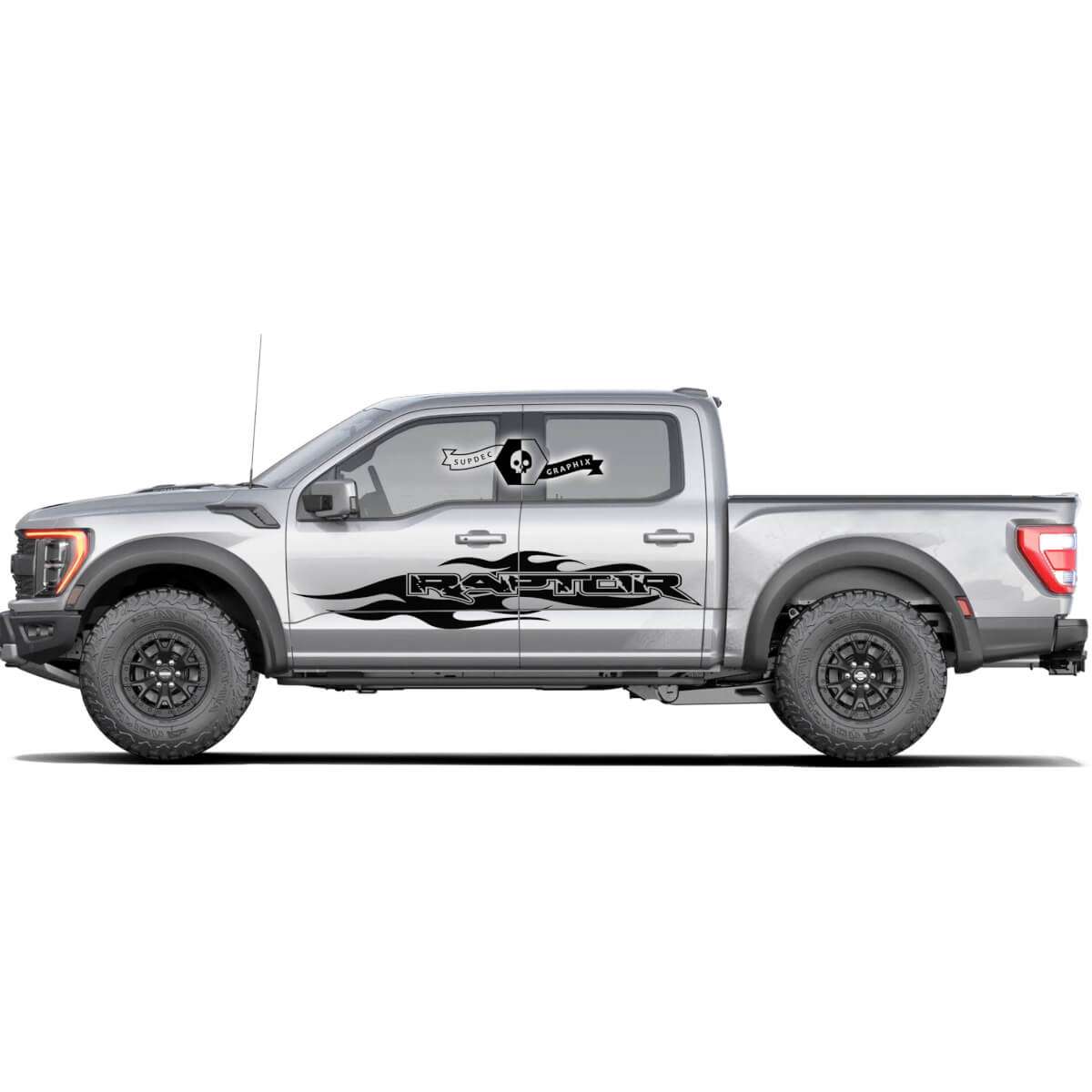 Ford F-150 Raptor 2022 Porte laterali Adesivi per decalcomanie a strisce laterale