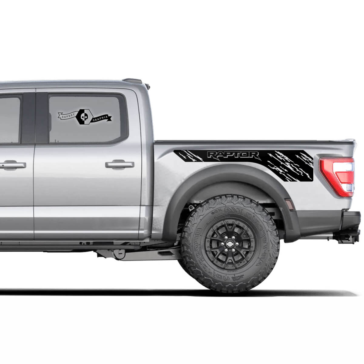 Nuova coppia Ford F150 Raptor 2020-2022 Adesivo per decalcomanie per letti laterale logo in difficoltà