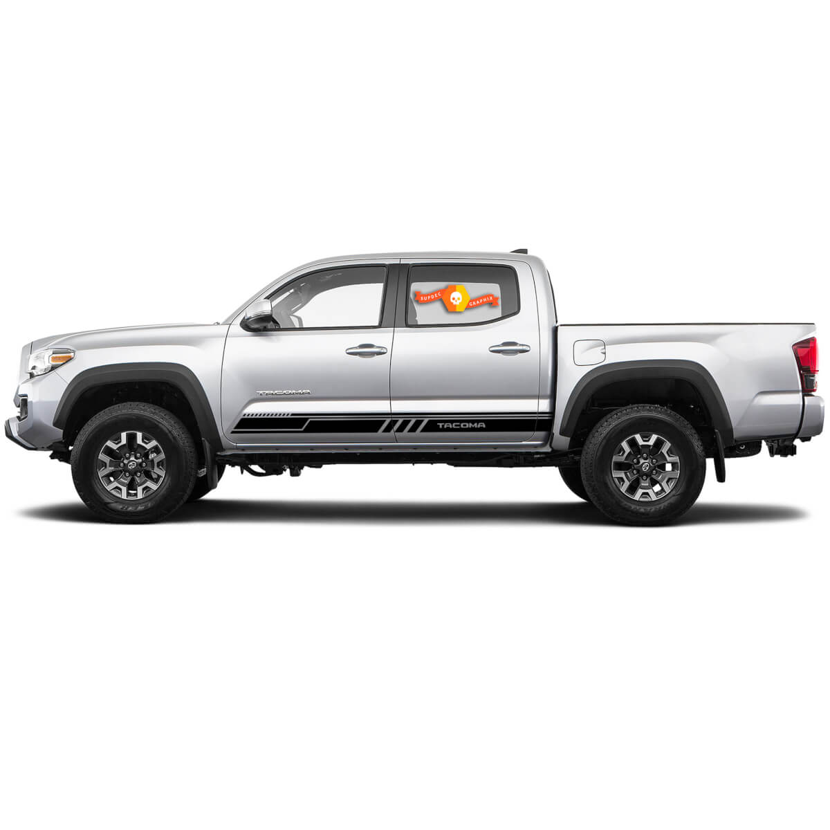 Adesivo Vinile Laterale con Strisce Marchiate per Toyota Tacoma 2015-2021