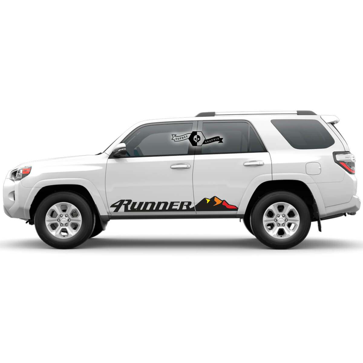 2x 4runner 2023 porta laterale vecchia scuola decalcomanie in vinile a strisce per Toyota 4runner trd