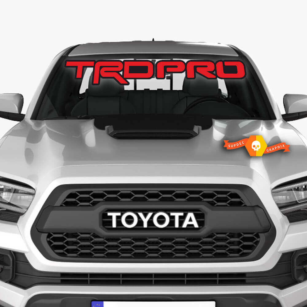 Adesivo parabrezza stile TRD Pro per camion Toyota e SUV