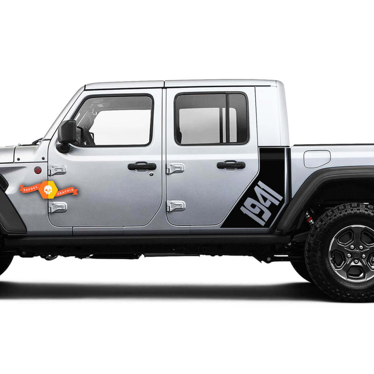 Kit Adesivi Vinilici Laterali 1941 per Jeep Gladiator