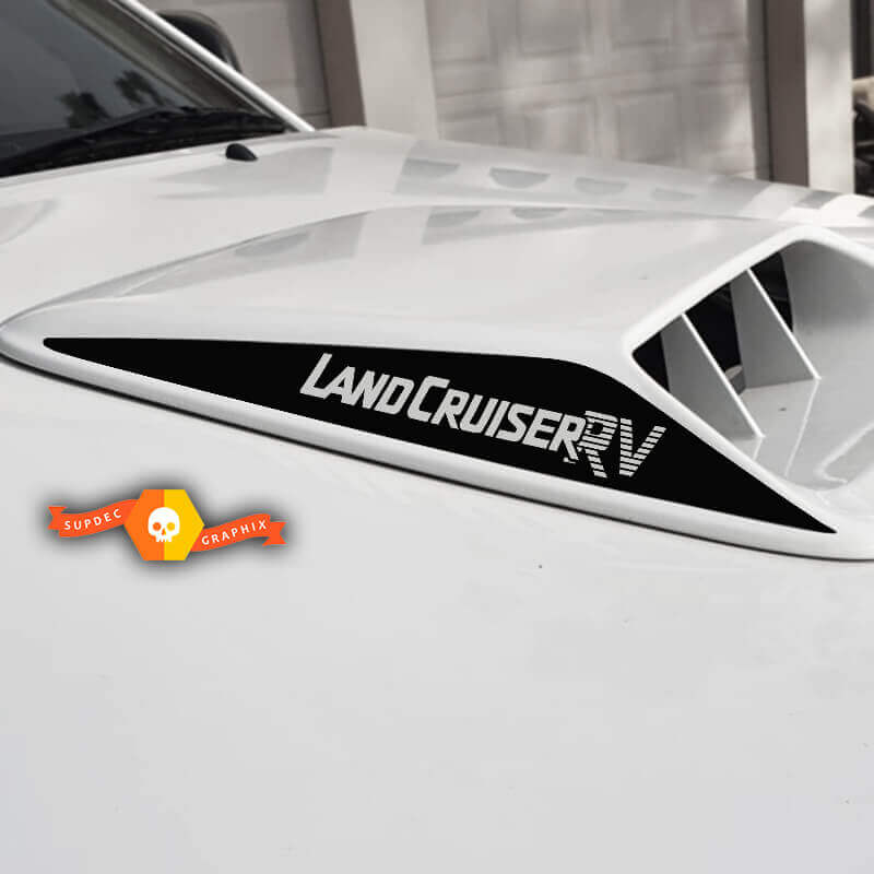 Set di Adesivi in Vinile per Cofano con Presa d'Aria per Toyota Land Cruiser RV
