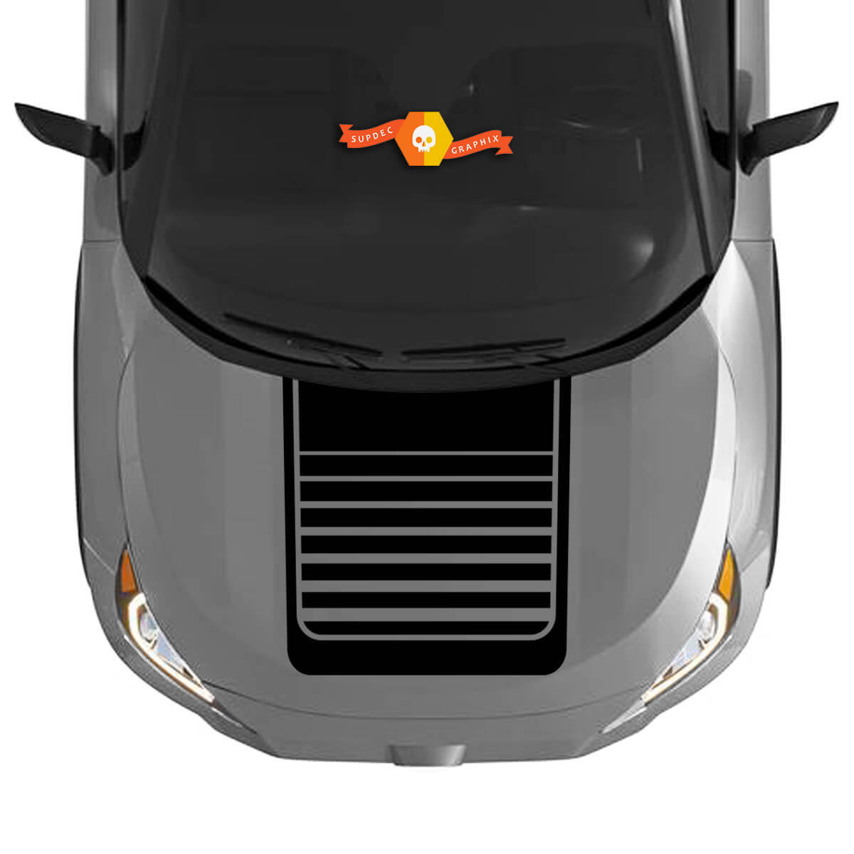 Kit adesivo per decalcomania del cofano adatto a Toyota RAV4 2019 - 2022 adesivo in vinile
