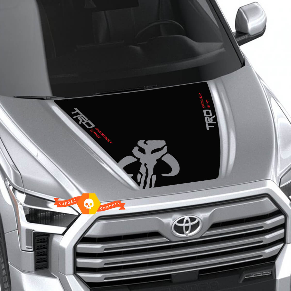Adesivo in vinile con logo TRD Mythosaur per cofano Toyota Tundra 2022