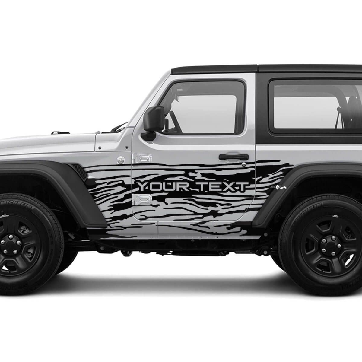 2 Nuovi adesivi decalcomania per JEEP Wrangler Unlimited 4 porte 4x4 fuoristrada Splash Mud Mountains adesivo laterale Grafica Decalcomania

