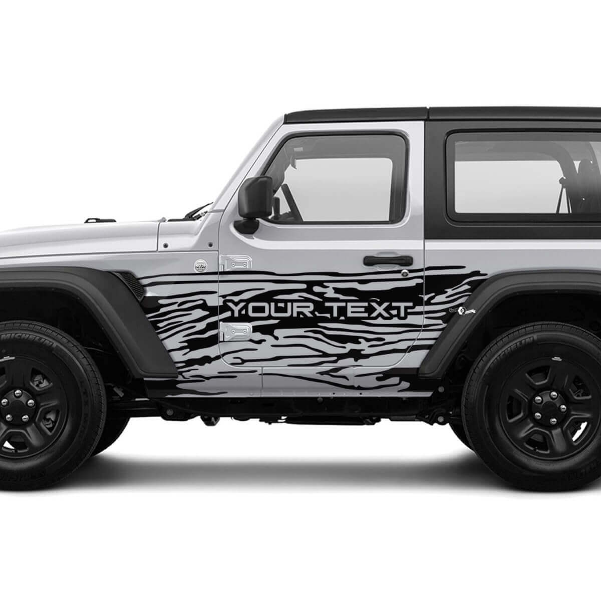 2 Nuovi adesivi decalcomania per JEEP Wrangler Unlimited 4 porte 4x4 fuoristrada Splash Mud Mountains adesivo laterale Grafica Decalcomania

