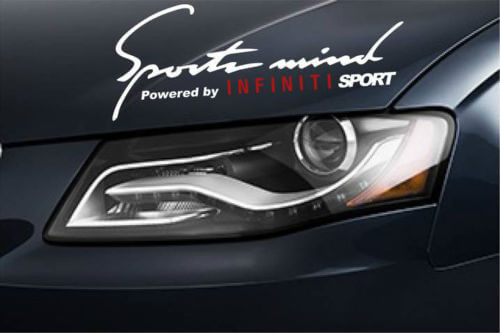 Set di Adesivi in Vinile Sports Mind Powered by Infiniti Sport per Auto Infiniti