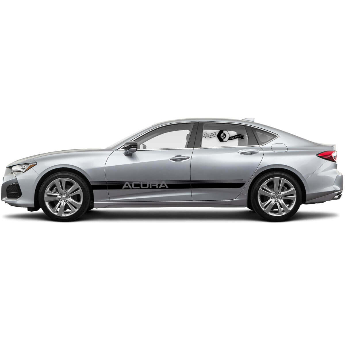Striscia Decorativa Laterale Adesiva con Logo per Acura TLX 2021