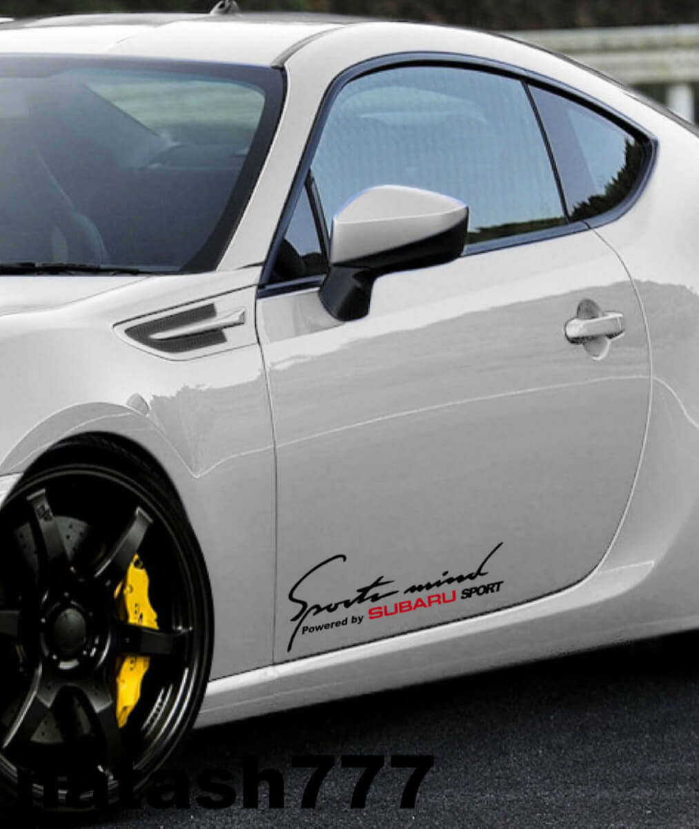 2 mentalità sportiva alimentata dall'adesivo per la decalcomania da corsa sportiva
