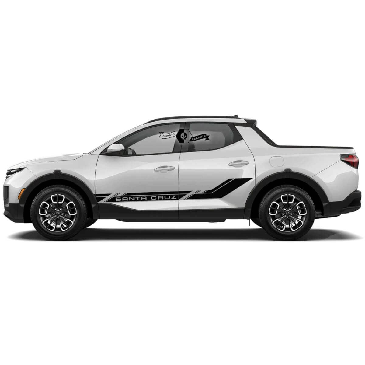Kit adesivi in vinile moderni per porta laterale Rally per Hyundai Santa Cruz