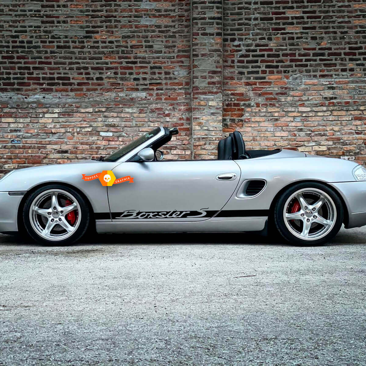 2x Kit adesivi speciali per fiancate Porsche 986 Boxster Racing Edition
