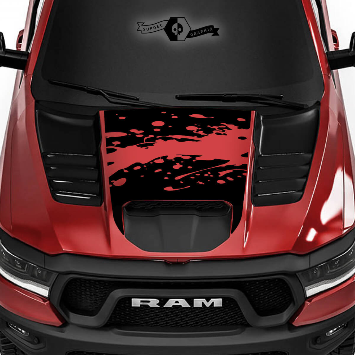 Adesivo in Vinile per Cofano Parafango per Dodge Ram 1500 Rebel TRX
