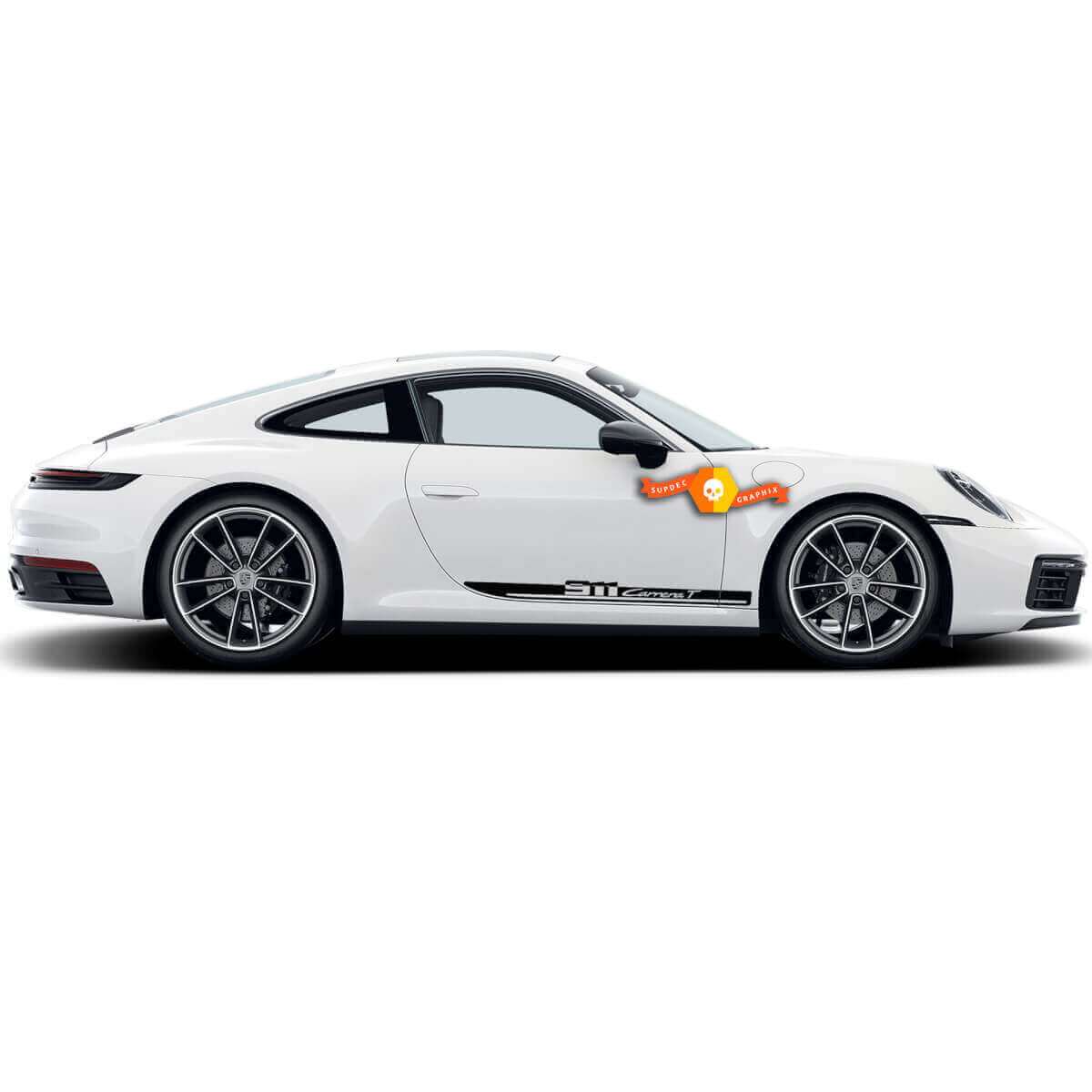 Kit Adesivi in Vinile Strisce Laterali 911 Carrera T per Porsche 911