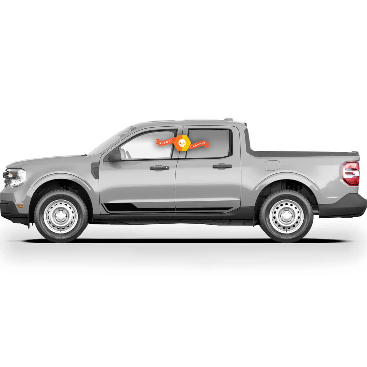 Coppia decalcomanie grafiche Ford Maverick 2022 FX4 adesivi Maverick pannello bilanciere
